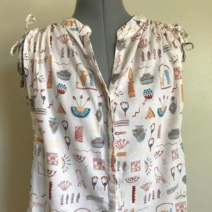 Brooklynite Egyptian print top